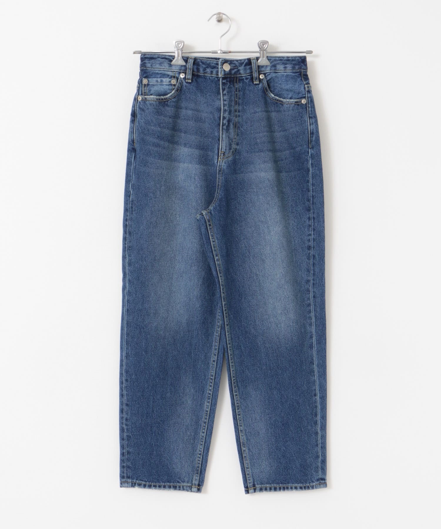 FORK&SPOON JFD寬鬆錐形牛仔褲(牛仔仿舊-2-其他藍色)
