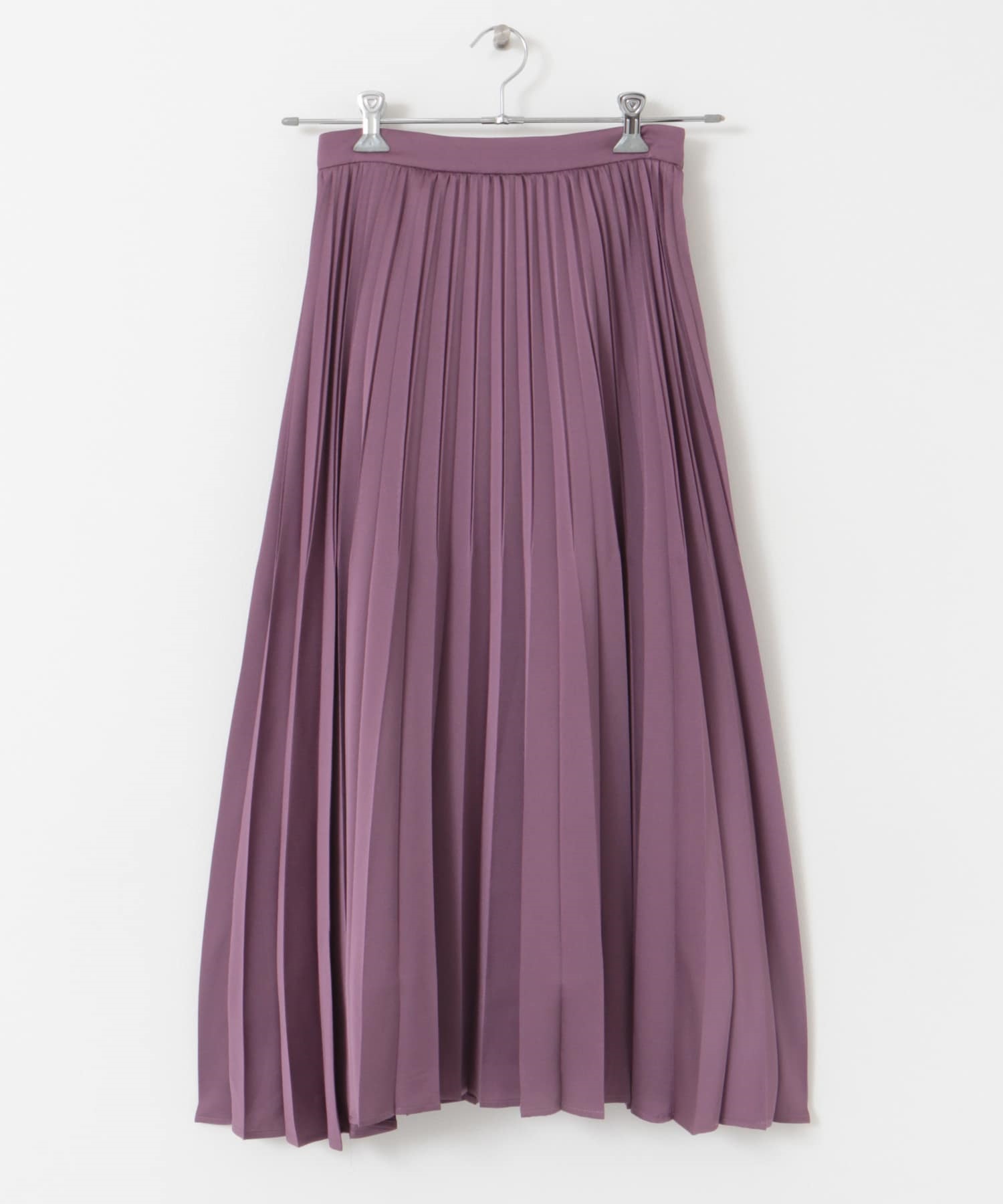 緞紋百褶裙(粉紅色-38-PINK)