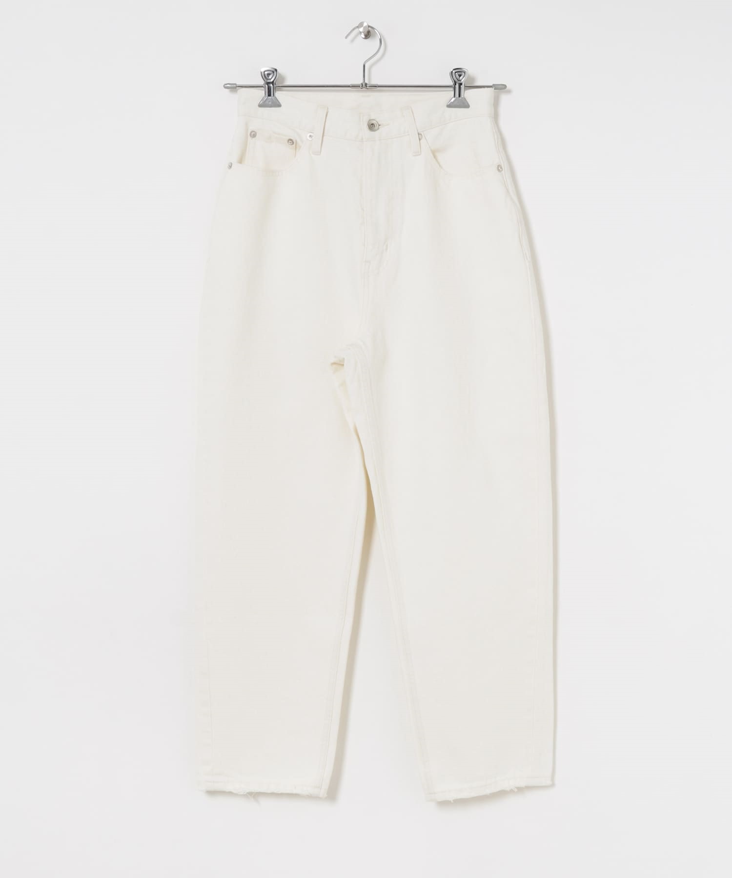 寬版錐形牛仔褲(白色-38-WHITE)