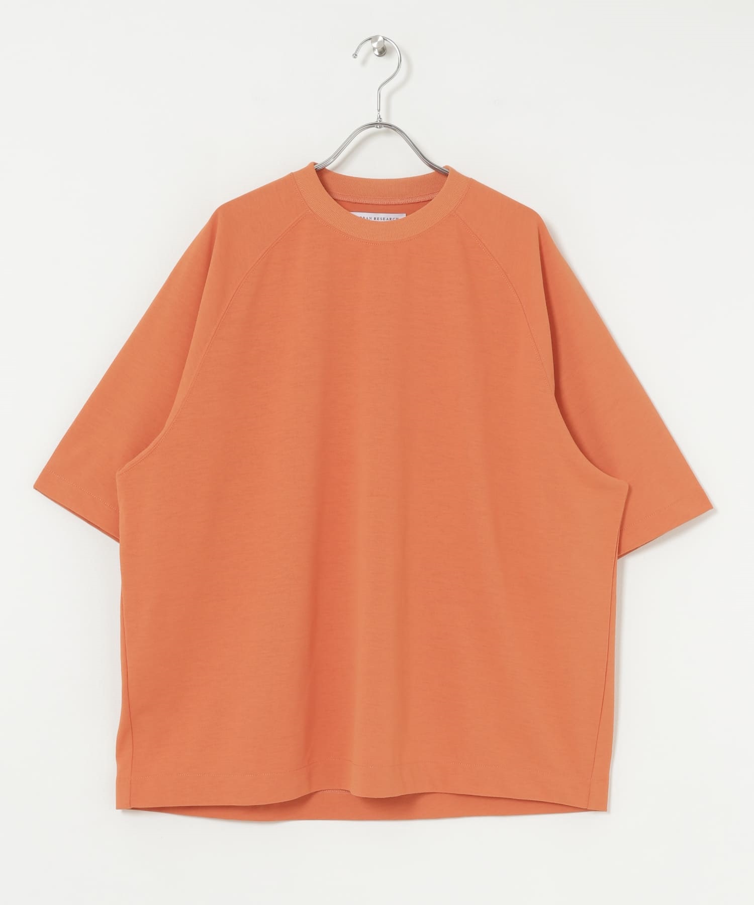 【涼感機能】UR TECH 寬鬆五分袖上衣(橘色-XL-ORANGE)