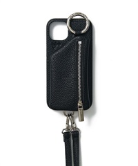 ajew / 金屬環拉鍊手機殼(黑色-iPhone 13-BLACK)