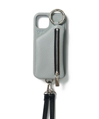 ajew / 金屬環拉鍊手機殼(藍色-iPhone 13-LIGHT BLUE)