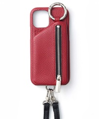ajew / 金屬環拉鍊手機殼(紅色-iPhone 14-RED)