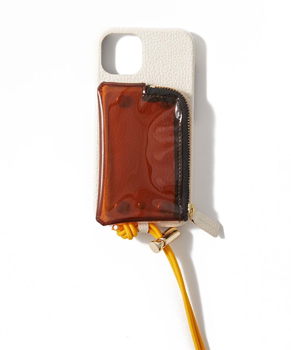 A SCENE / B&C  透明口袋手機殼(白色-iPhone 14-其他白色)