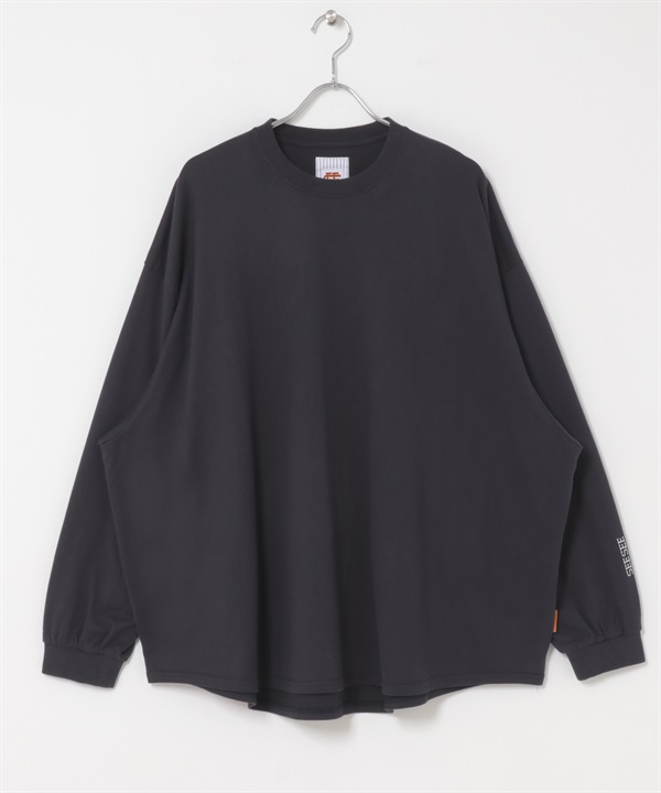 SEE SEE×S.F.C　SUPER BIG ROUND LS TEE(藏青色-M-NAVY)