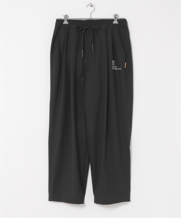 SEE SEE×S.F.C　TWO TUCK PANTS（WOOLTORO）(黑色-M-BLACK)