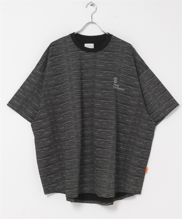 SEE SEE×S.F.C　SUPER BIG BORDER SS TEE(黑色-M-BLACK)