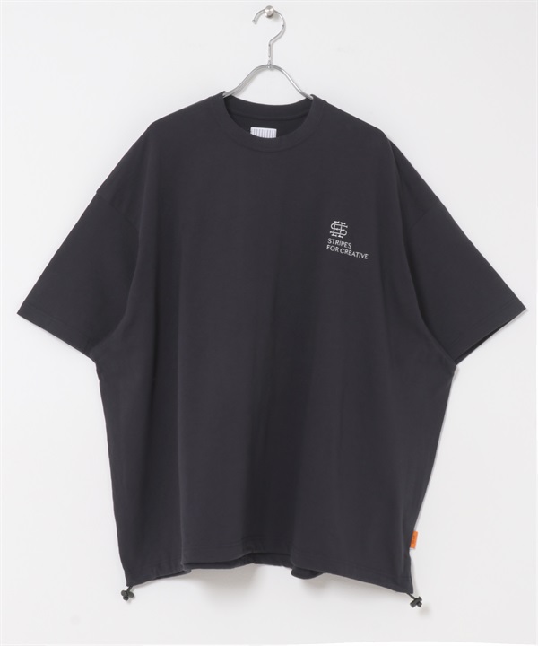 SEE SEE×S.F.C　SUPER BIG SS TEE　W/DRAWSTRINGS(藏青色-M-NAVY)