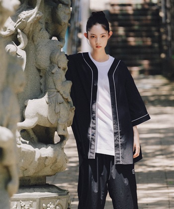 【別注】SEE SEE /  NYLON BASEBALL SHIRTS