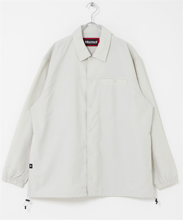 【別注】Marmot / 襯衫式教練外套(象牙白-M-IVORY)