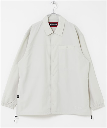 【別注】Marmot / 襯衫式教練外套(象牙白-M-IVORY)