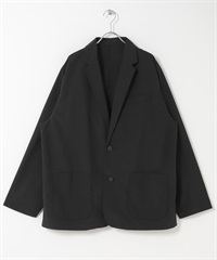 【別注】BURLAP OUTFITTER / Supplex尼龍雙扣西裝外套(黑色-M-BLACK)