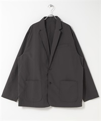 【別注】BURLAP OUTFITTER / Supplex尼龍雙扣西裝外套(炭灰色-M-CHARCOAL GRAY)