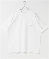 【別注】Snow Peak / 口袋LOGO短袖T恤(白色-M-WHITE)