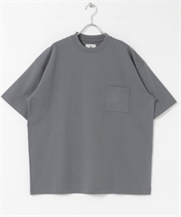 【別注】Snow Peak / 口袋LOGO短袖T恤(藍灰色-M-BLUE)