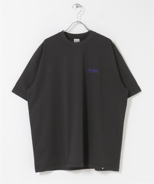 【別注】Marmot / MMW短袖T恤(黑色-M-BLACK)