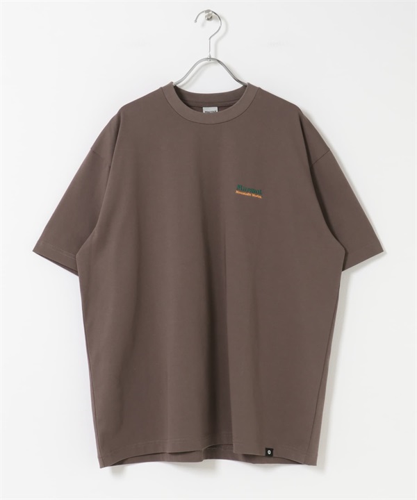 【別注】Marmot / MMW短袖T恤(深棕色-M-DARK BROWN)
