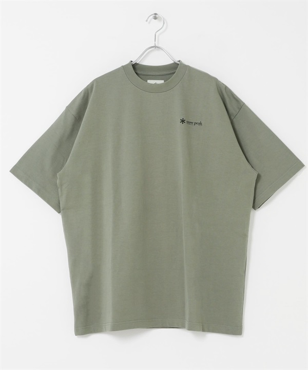 【別注】Snow Peak / LOGO演變T恤(葉綠色-M-KHAKI)