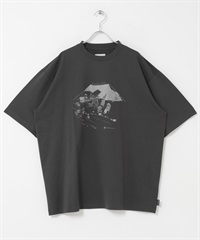 【別注】Snow Peak / 水陸兩用家庭露營印花T恤(炭灰色-M-CHARCOAL GRAY)