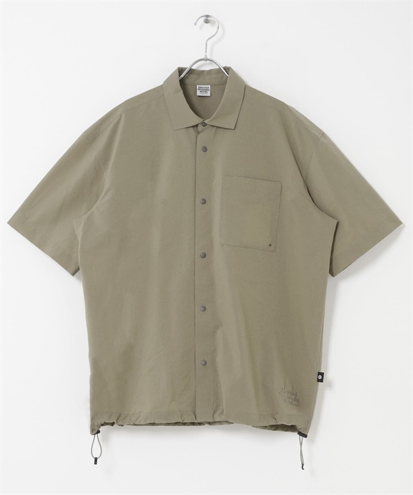 【別注】Marmot / DotAir® 短袖襯衫(卡其綠-M-KHAKI)