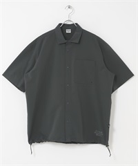 【別注】Marmot / DotAir® 短袖襯衫(藍灰色-M-BLUE)