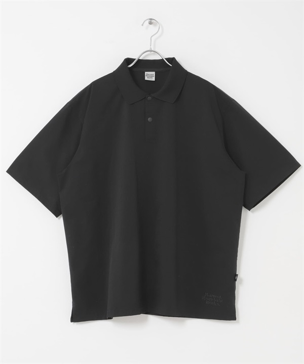 【別注】Marmot / DotAir® POLO衫(墨黑色-M-DEEPBLACK)
