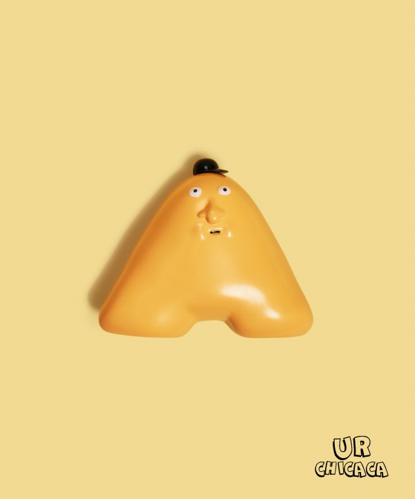 CHICACA  黑帽字母君(【字母君 A 先生】-ONE-COLOR A)