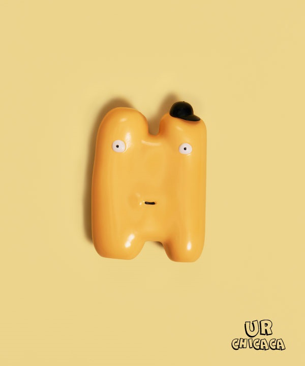 CHICACA  黑帽字母君(【字母君 H先生】-ONE-COLOR H)