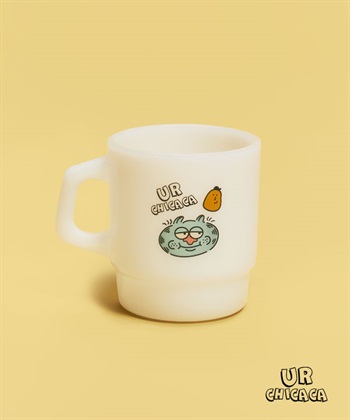 CHICACA x UR 牛奶玻璃把手杯