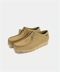 Clarks / Wallabee GTX 男款真皮防水袋鼠鞋(楓木色-UK 8-其他棕色)