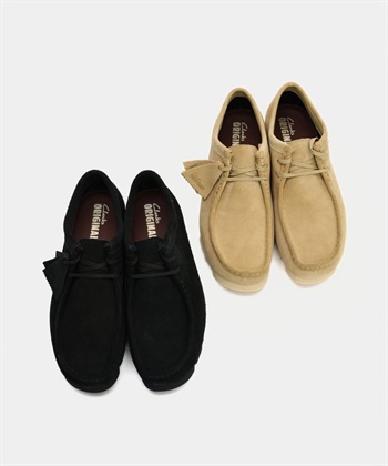 Clarks / Wallabee GTX 男款真皮防水袋鼠鞋