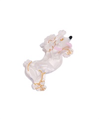 Coucou Suzette / 動物髮爪夾(貴賓犬-one-WHITE)