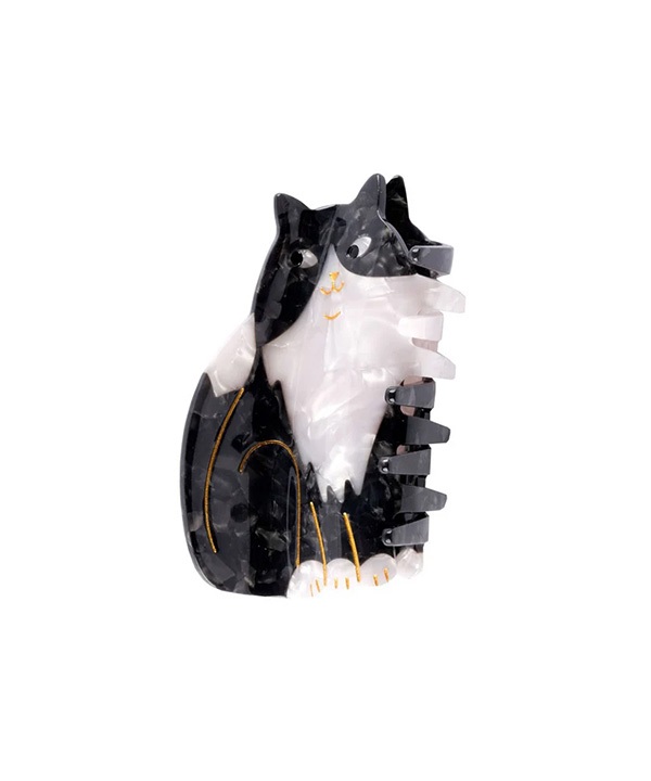 Coucou Suzette / 動物髮爪夾(賓士貓-one-其他黑色)