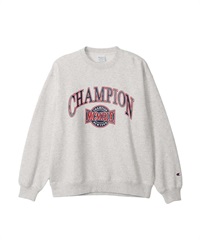Champion / 學院風LOGO印花休閒上衣(灰色-M-GRAY)