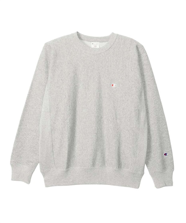 Champion / 10oz 刺繡LOGO圓領上衣(灰色-M-GRAY)