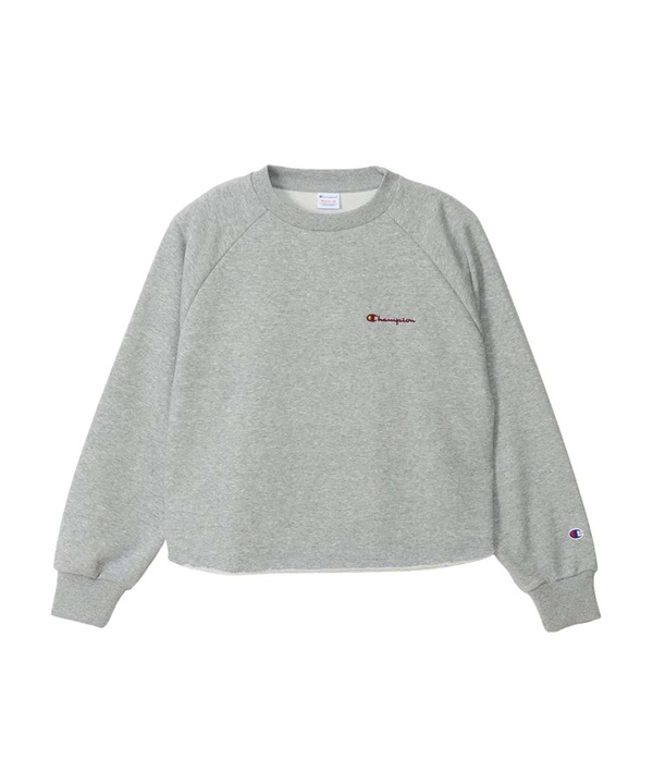 Champion / 不收邊圓弧下擺休閒上衣(灰色-M-GRAY)