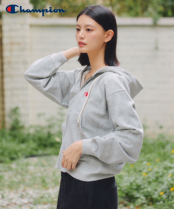 Champion / 10oz 寬版刺繡連帽外套