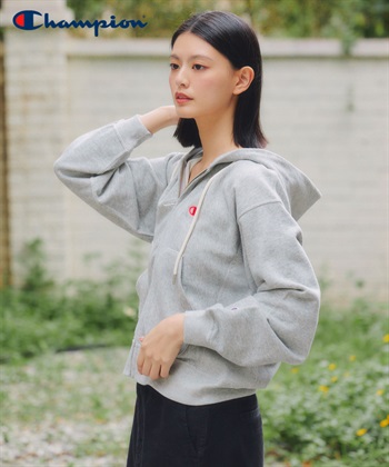 Champion / 10oz 寬版刺繡連帽外套