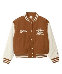 Champion / 燈芯絨刺繡棒球夾克(膚色-M-BEIGE)