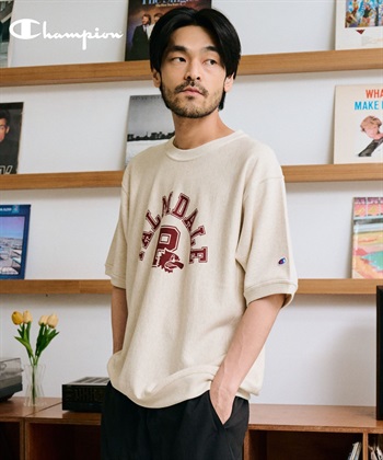 Champion / REVERSE WEAVE® 10oz厚磅印花休閒上衣