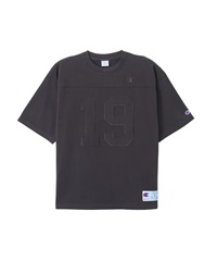 Champion / 刺繡LOGO厚磅足球T恤(黑色-M-BLACK)