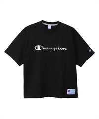 Champion / 刺繡印花LOGO短袖 T恤(黑色-M-BLACK)