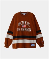 Champion / LONG SLEEVE T-SHIRT(褐色-M-BROWN)