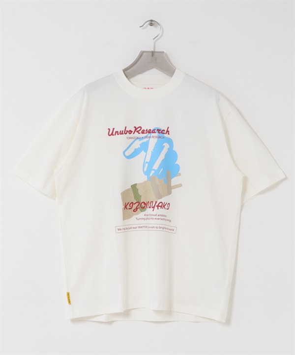 鳥貴族×UR UnuboResearch 短袖T恤B(白色-M-WHITE)
