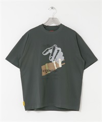 鳥貴族×UR UnuboResearch 短袖T恤B(炭灰色-M-CHARCOAL GRAY)