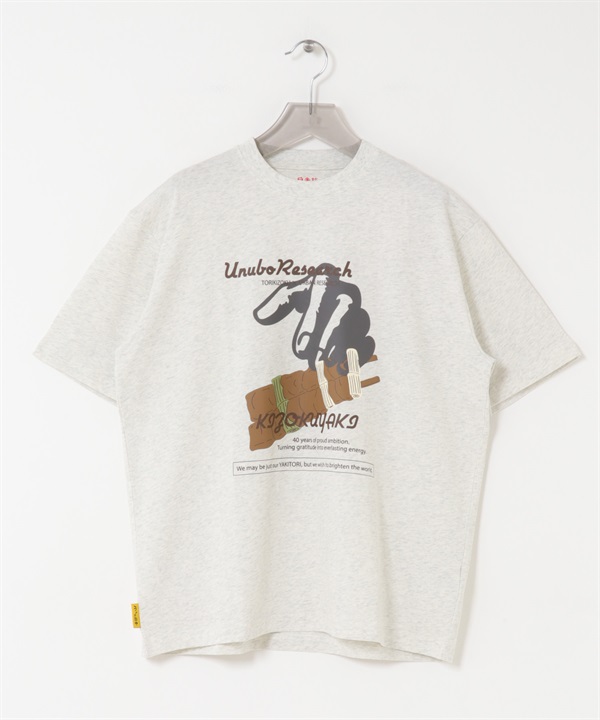 鳥貴族×UR UnuboResearch 短袖T恤B(燕麥色-M-OATMEAL)