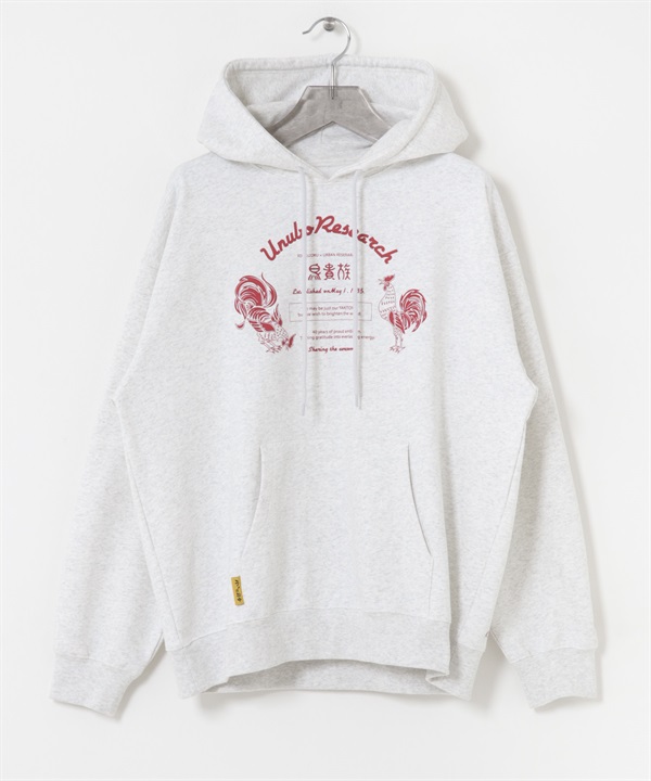 【店鋪限定】鳥貴族×UR UnuboResearch 連帽上衣(灰色-M-GRAY)