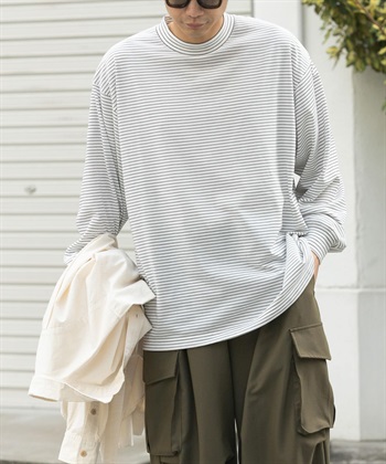 FORK&SPOON CAVE橫紋長袖T恤