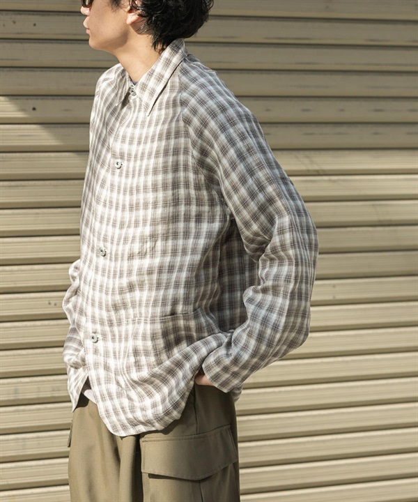 FORK&SPOON 亞麻襯衫夾克