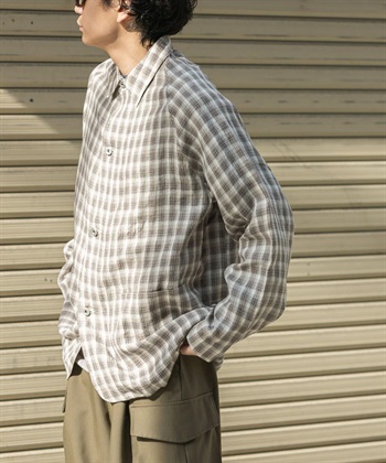 FORK&SPOON 亞麻襯衫夾克